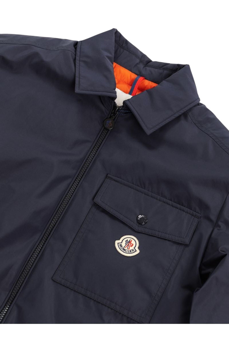 MONCLER Men's Down-Filled Micro Nylon Shirt Jacket