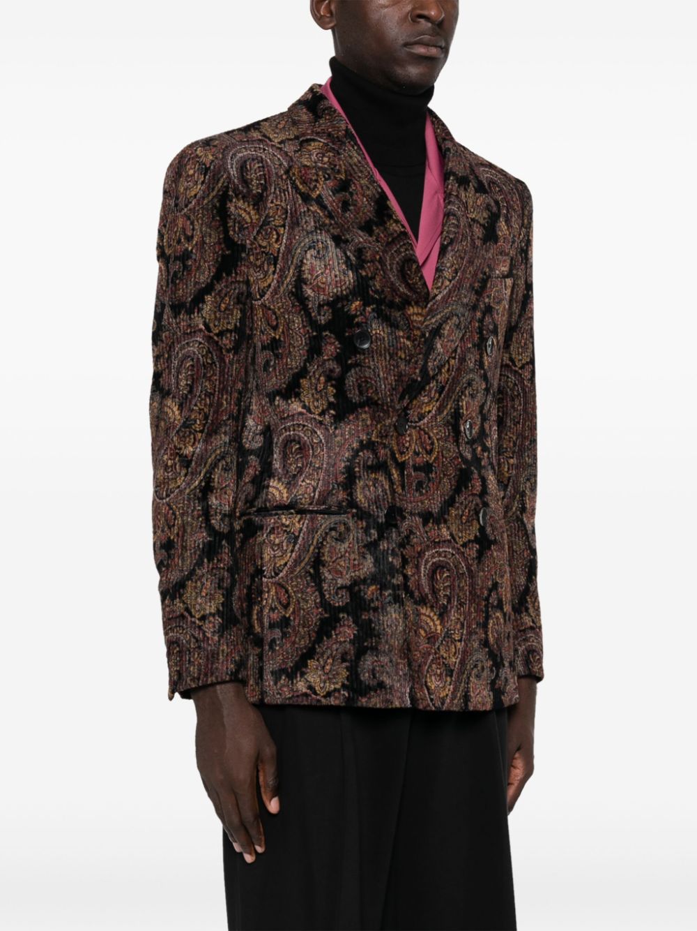 ETRO Double-Breasted Corduroy Blazer