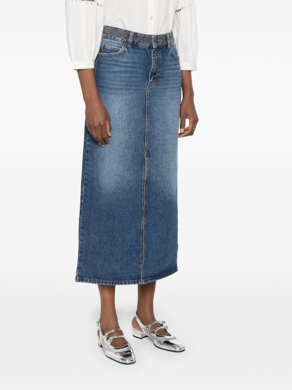 BA&SH Denim Skirt - Mini Style for Women