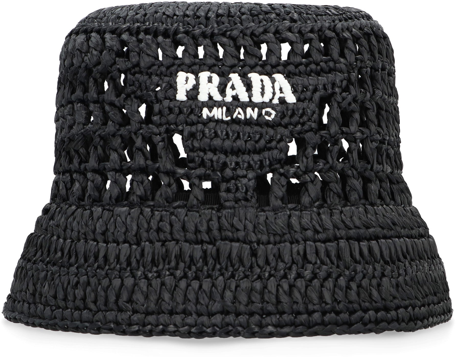 PRADA Raffia Bucket Hat