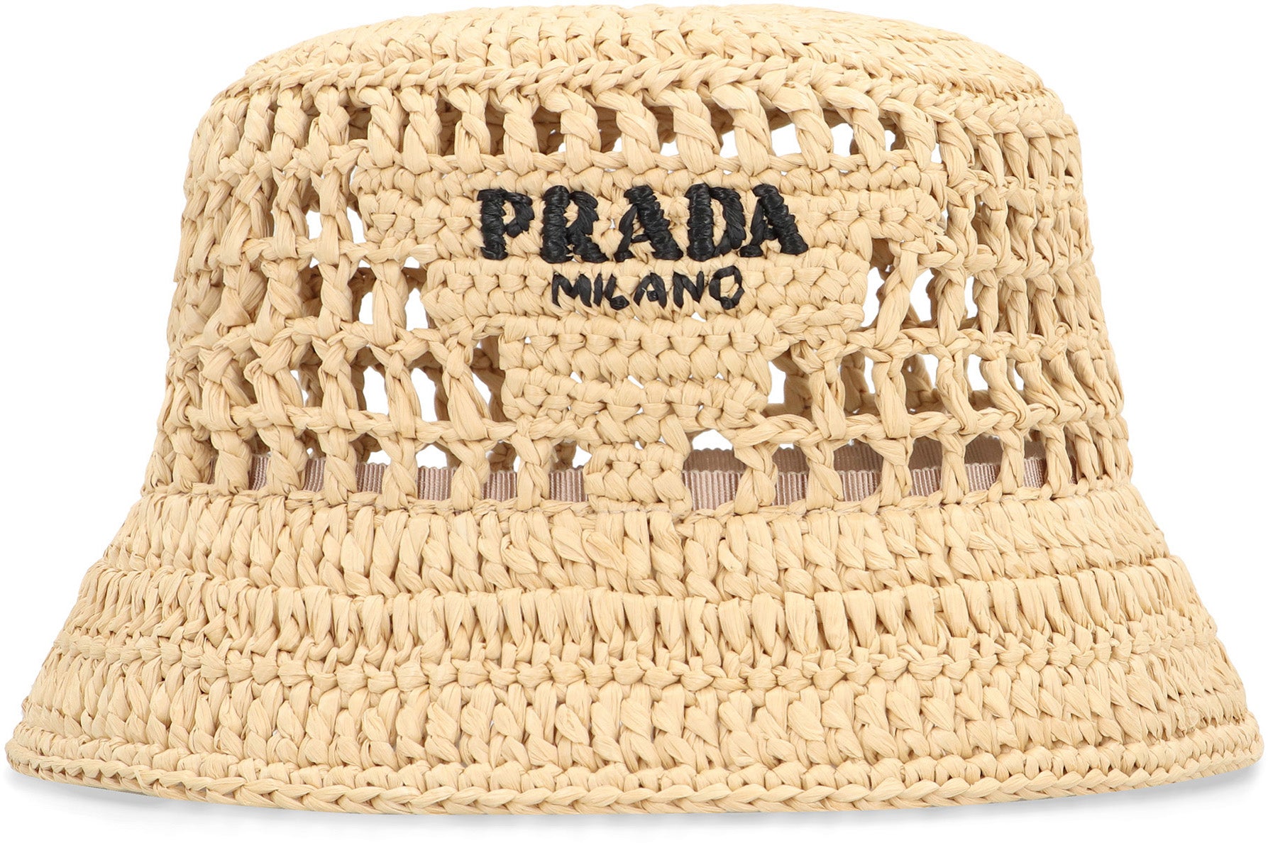 PRADA Raffia Bucket Hat