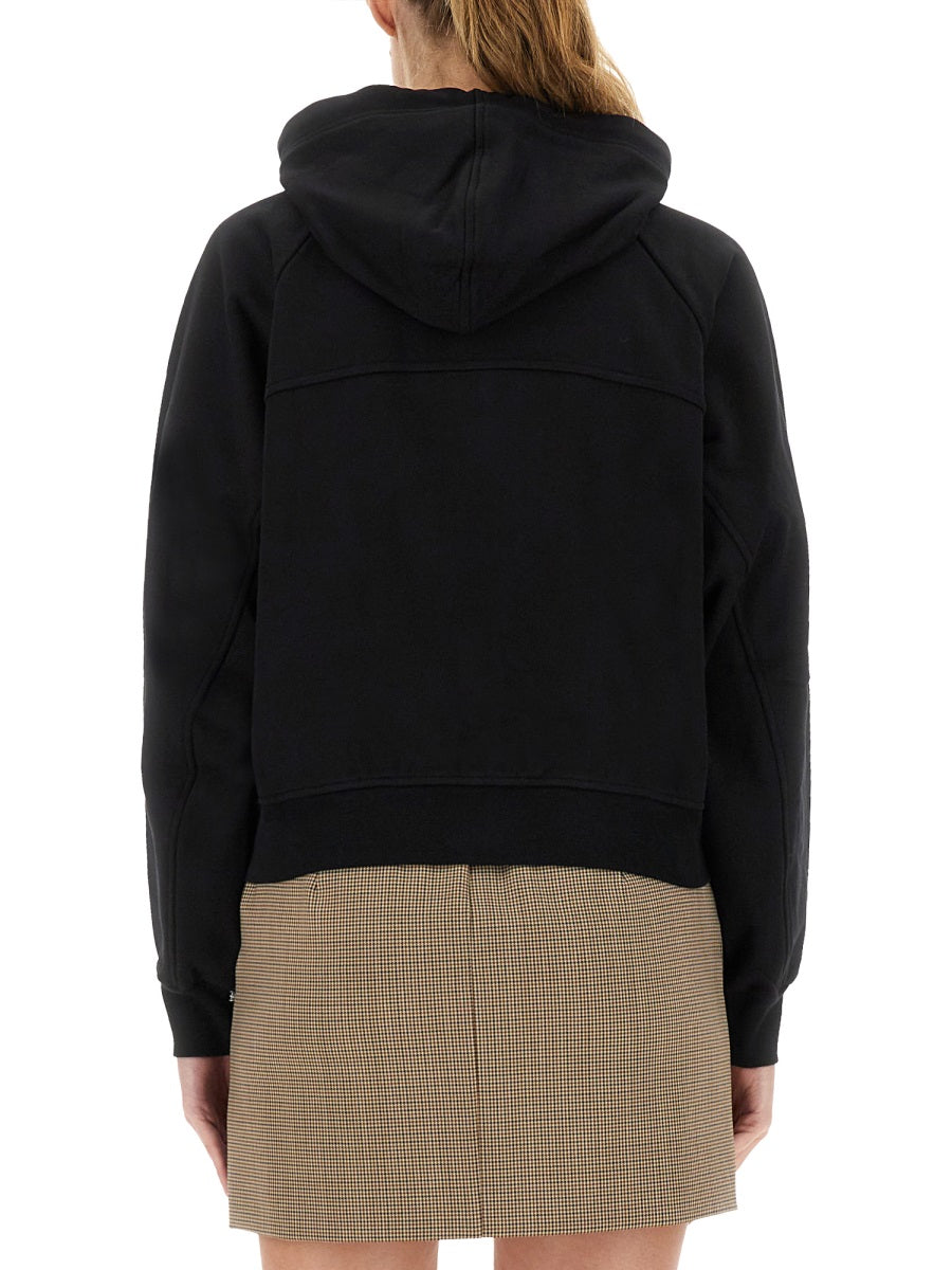 VIVIENNE WESTWOOD Zip-Up Hoodie with Cappuccino Style