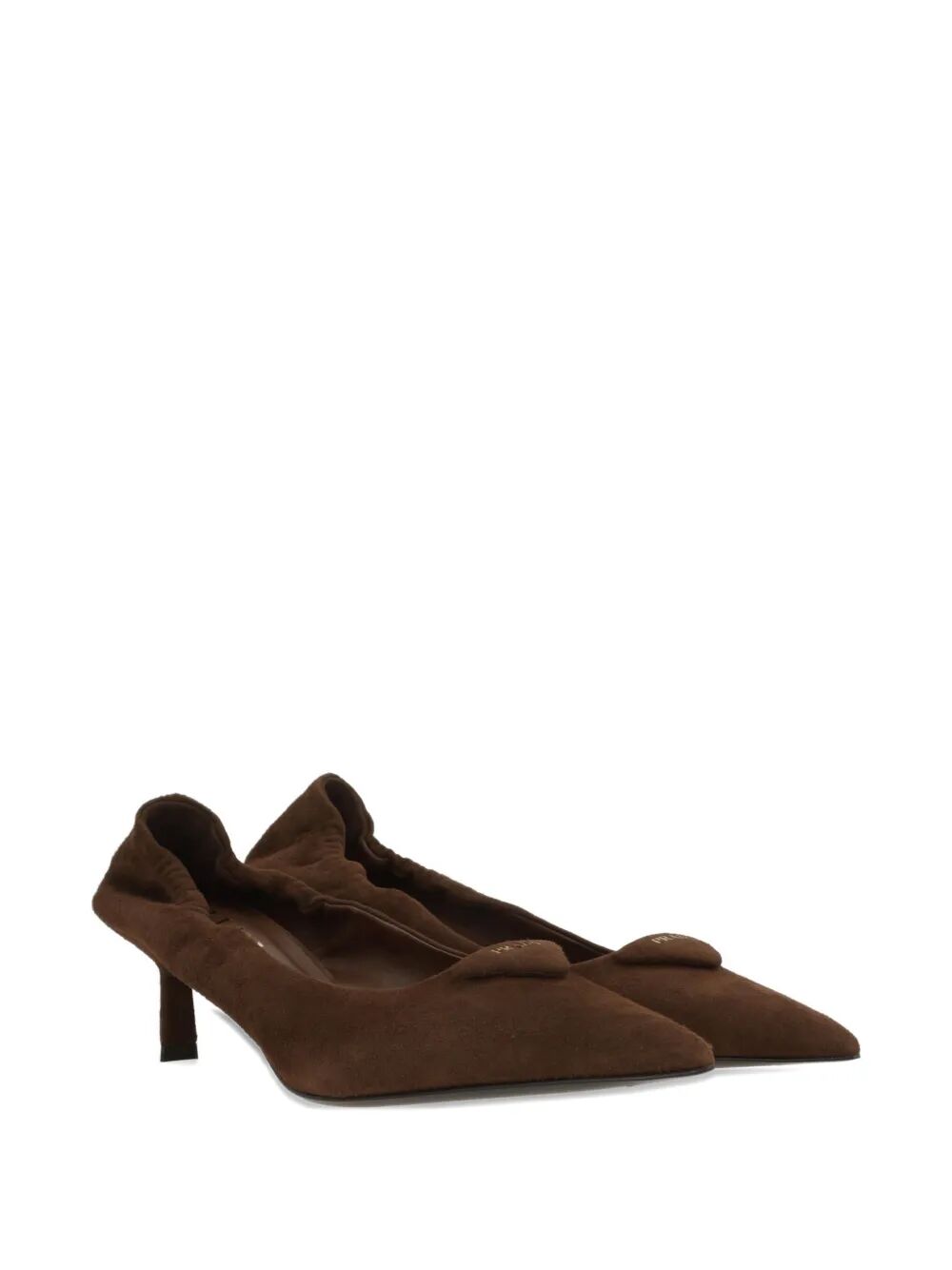 PRADA Suede Pumps with Elastic on the Heel - 5.5 cm