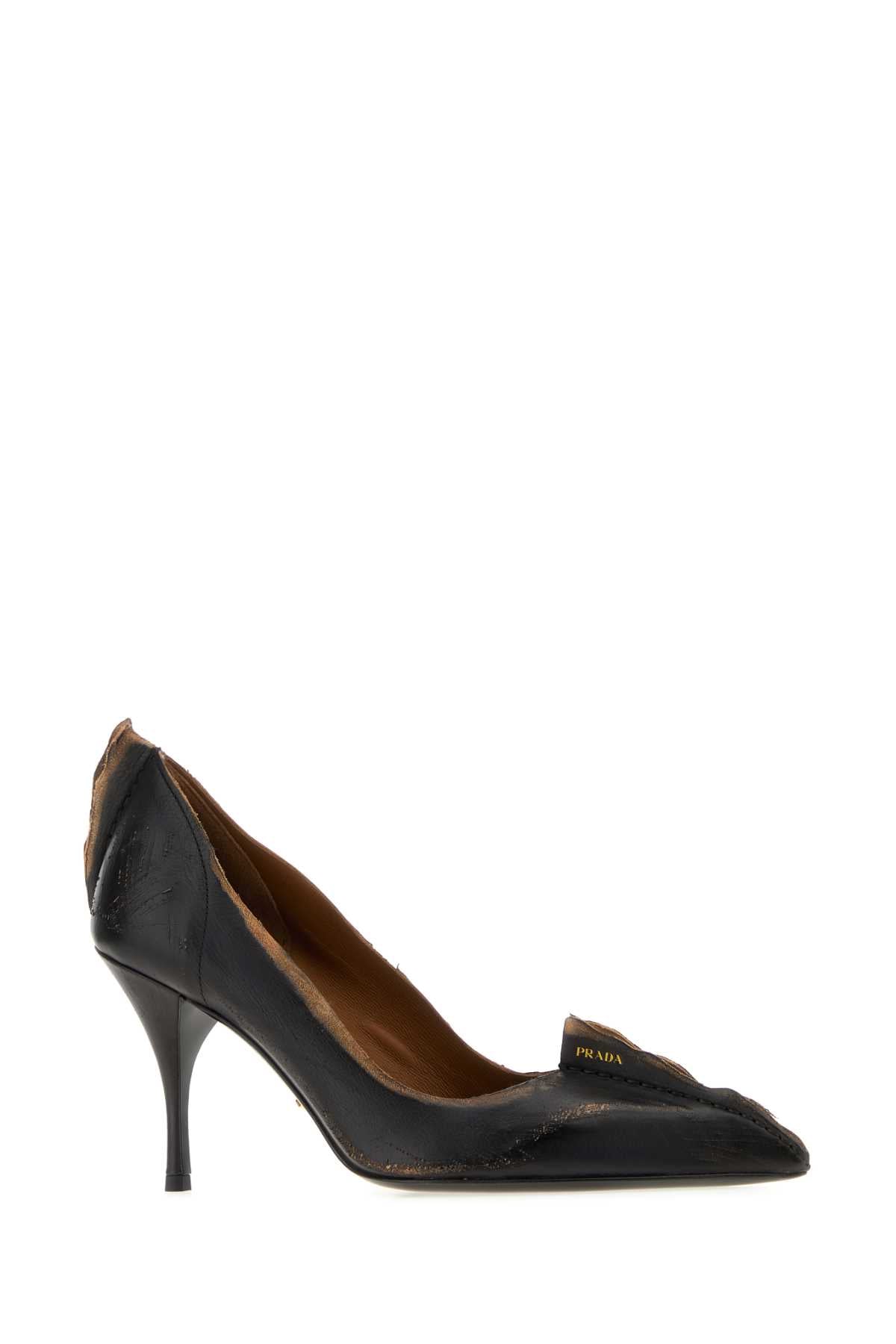 PRADA Vintage Pointy Toe Leather Pumps