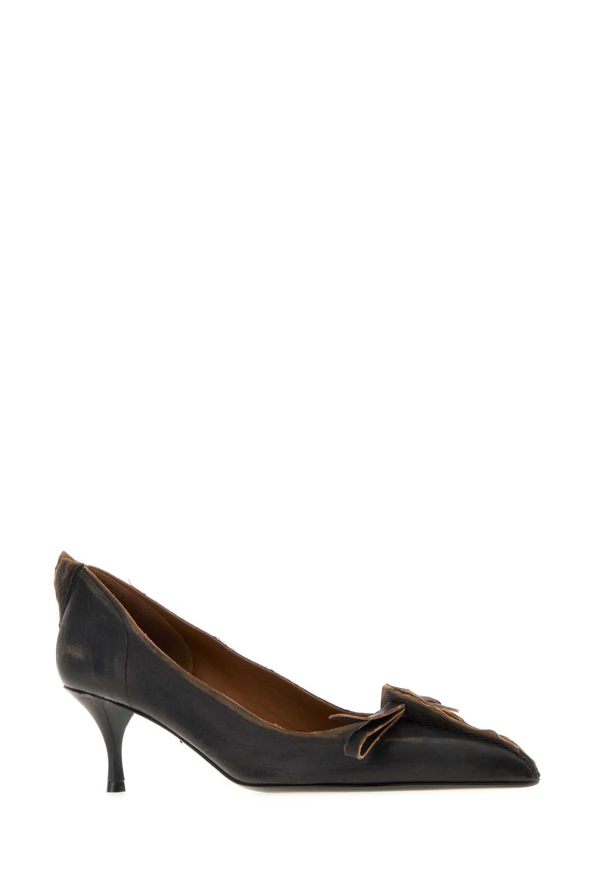 PRADA Elegant Leather Pumps for Women - Decollete Style