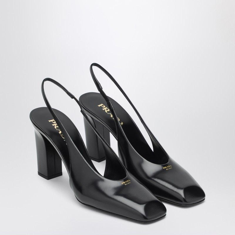 PRADA Slingback Pumps with High Wrapped Heel