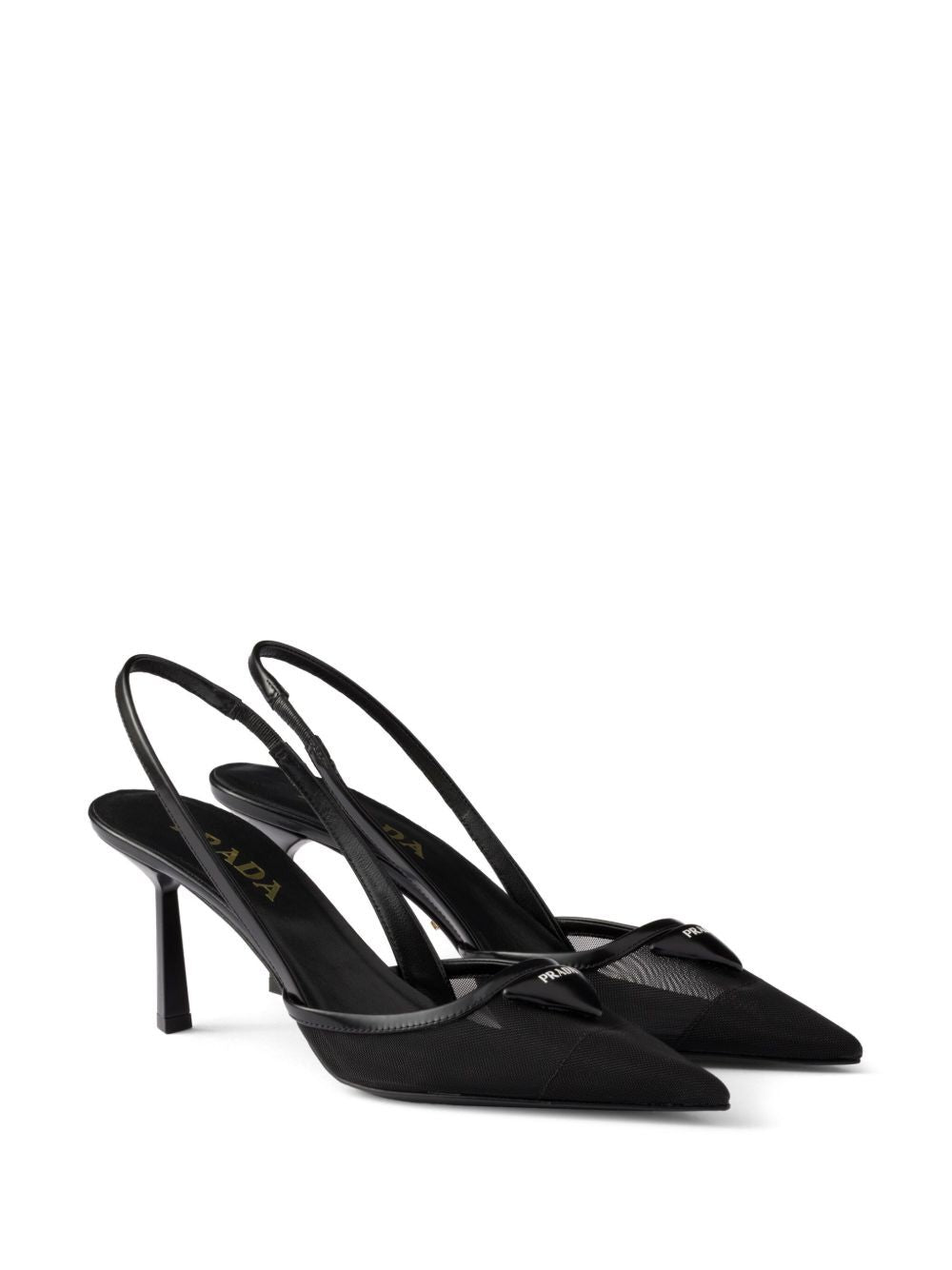 PRADA Elegant Mesh Slingback Pumps - SS25