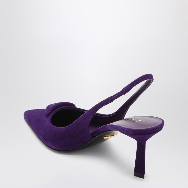 PRADA Suede Slingback Pumps