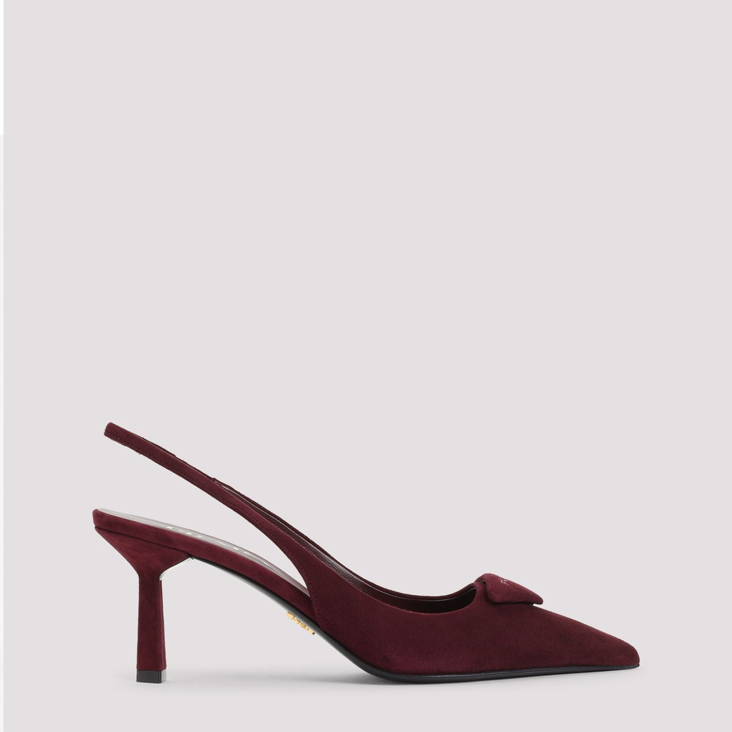 PRADA Suede Leather Pumps with 8cm Heel