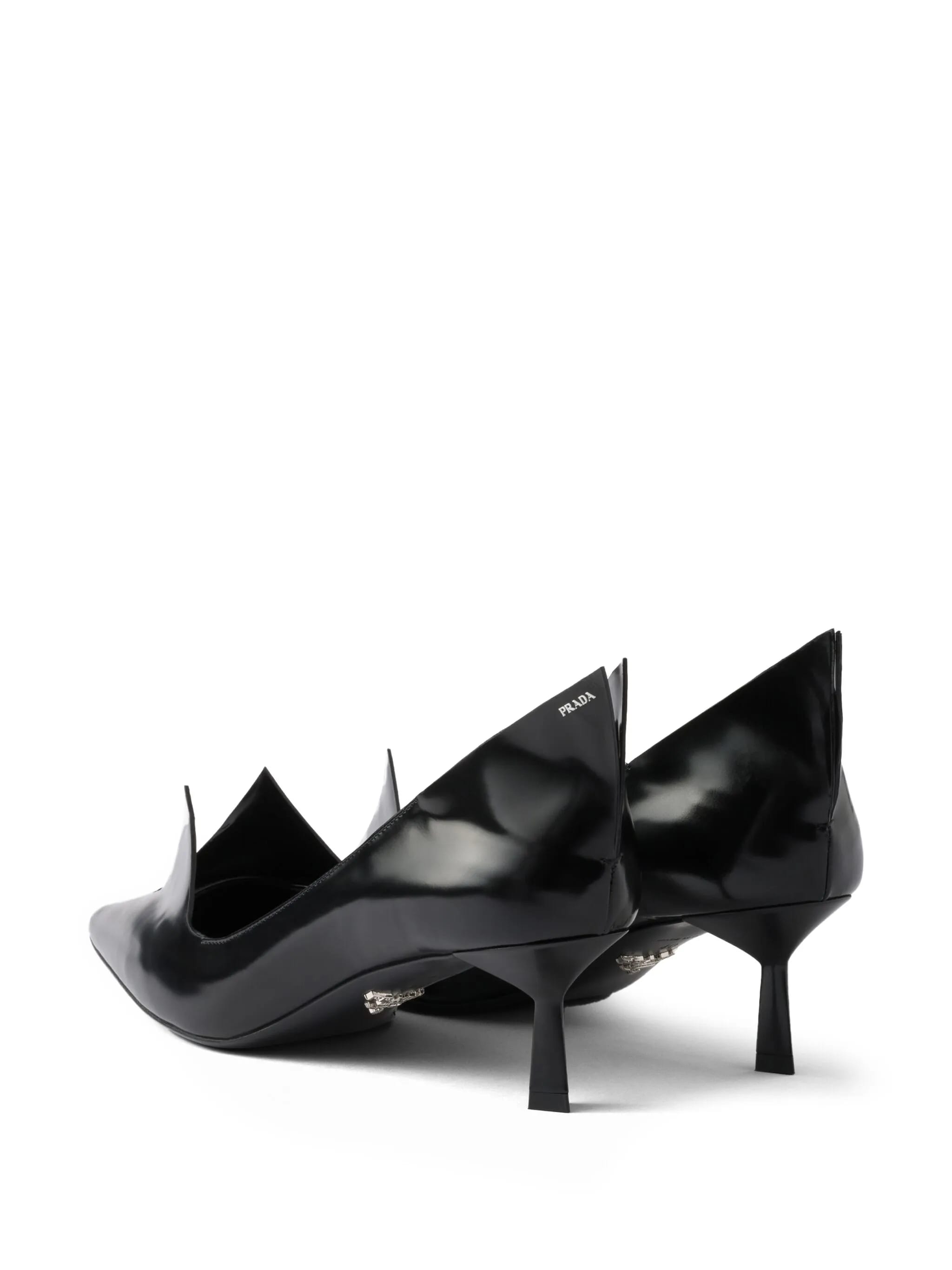 PRADA Brushed Leather Women's Décolleté Pumps