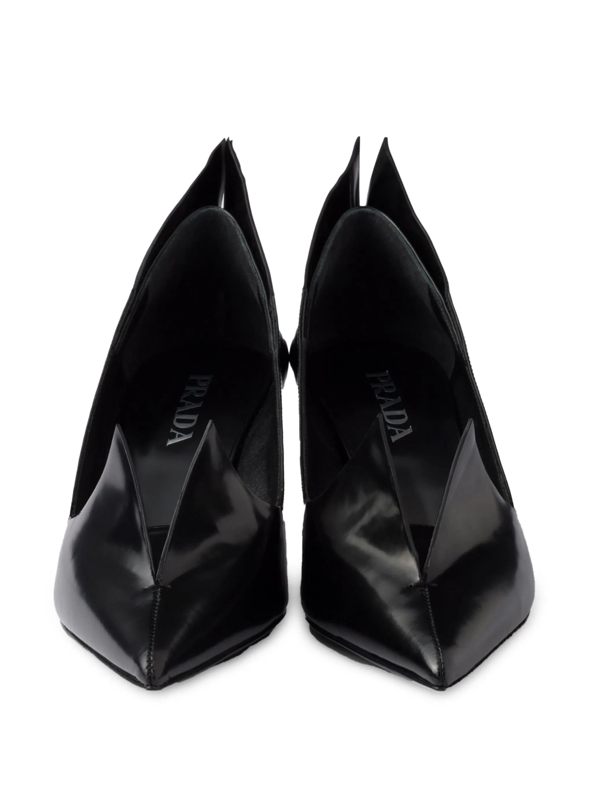 PRADA Brushed Leather Women's Décolleté Pumps