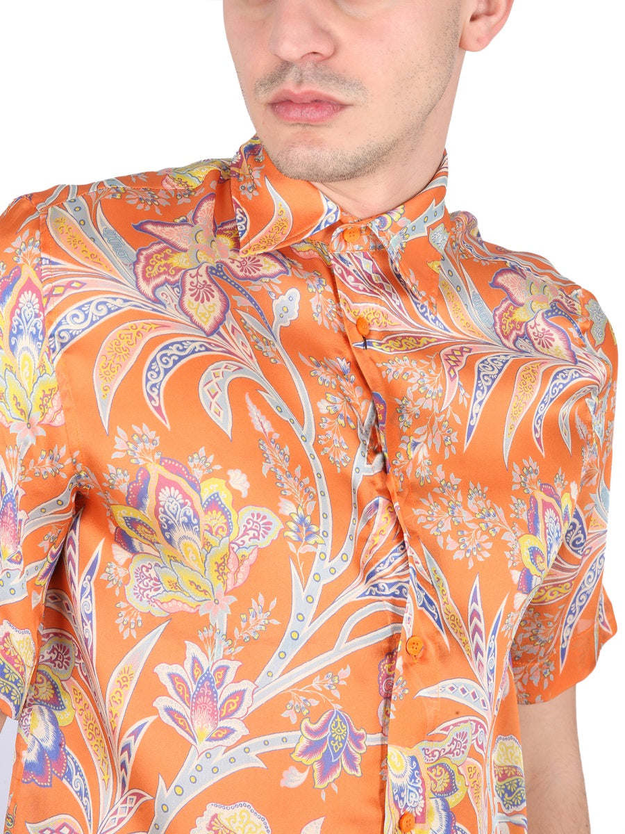 ETRO Floral Print Mini Shirt for Men