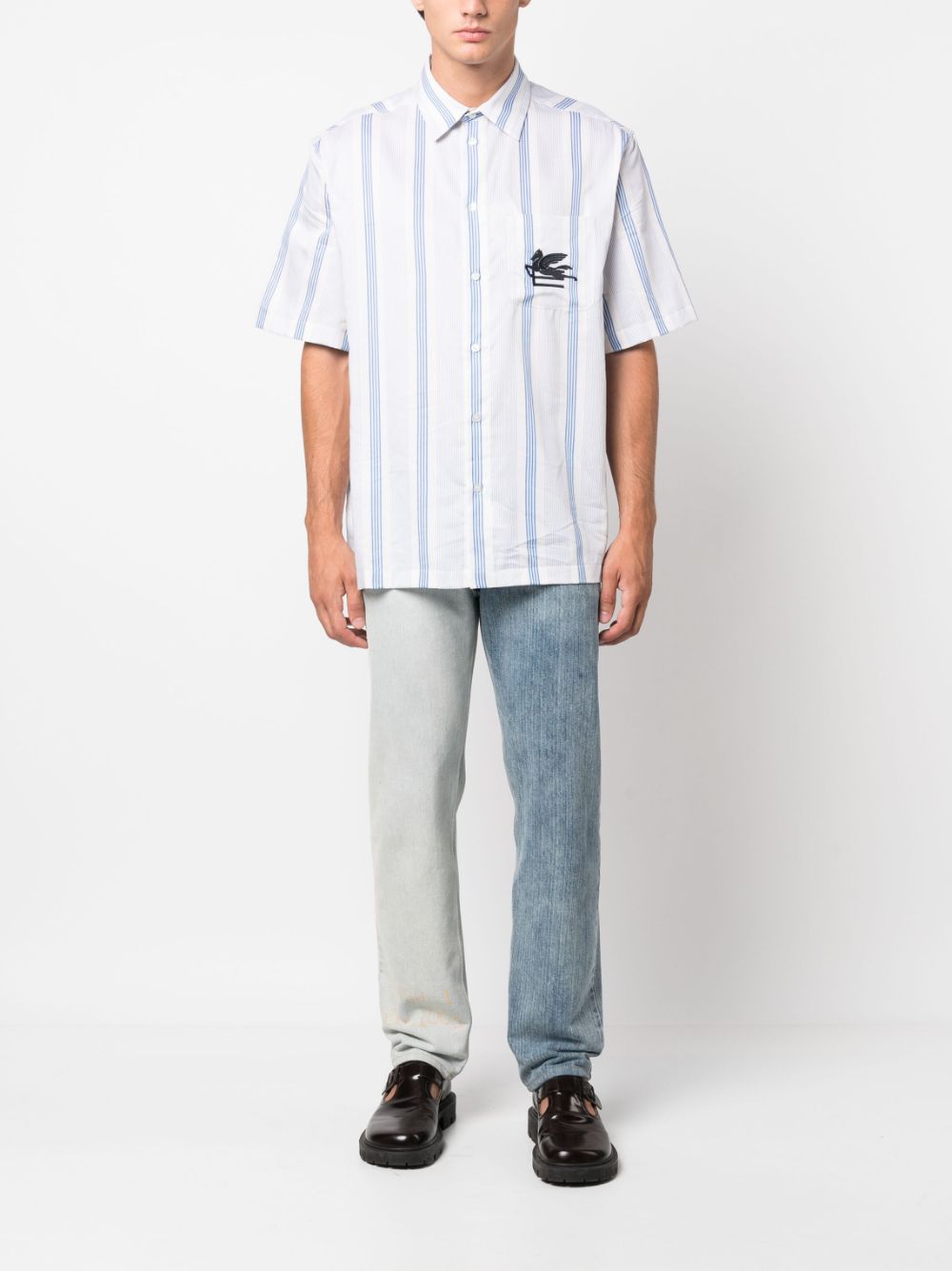 ETRO Men's Regular Fit Logo Shirt - Size M