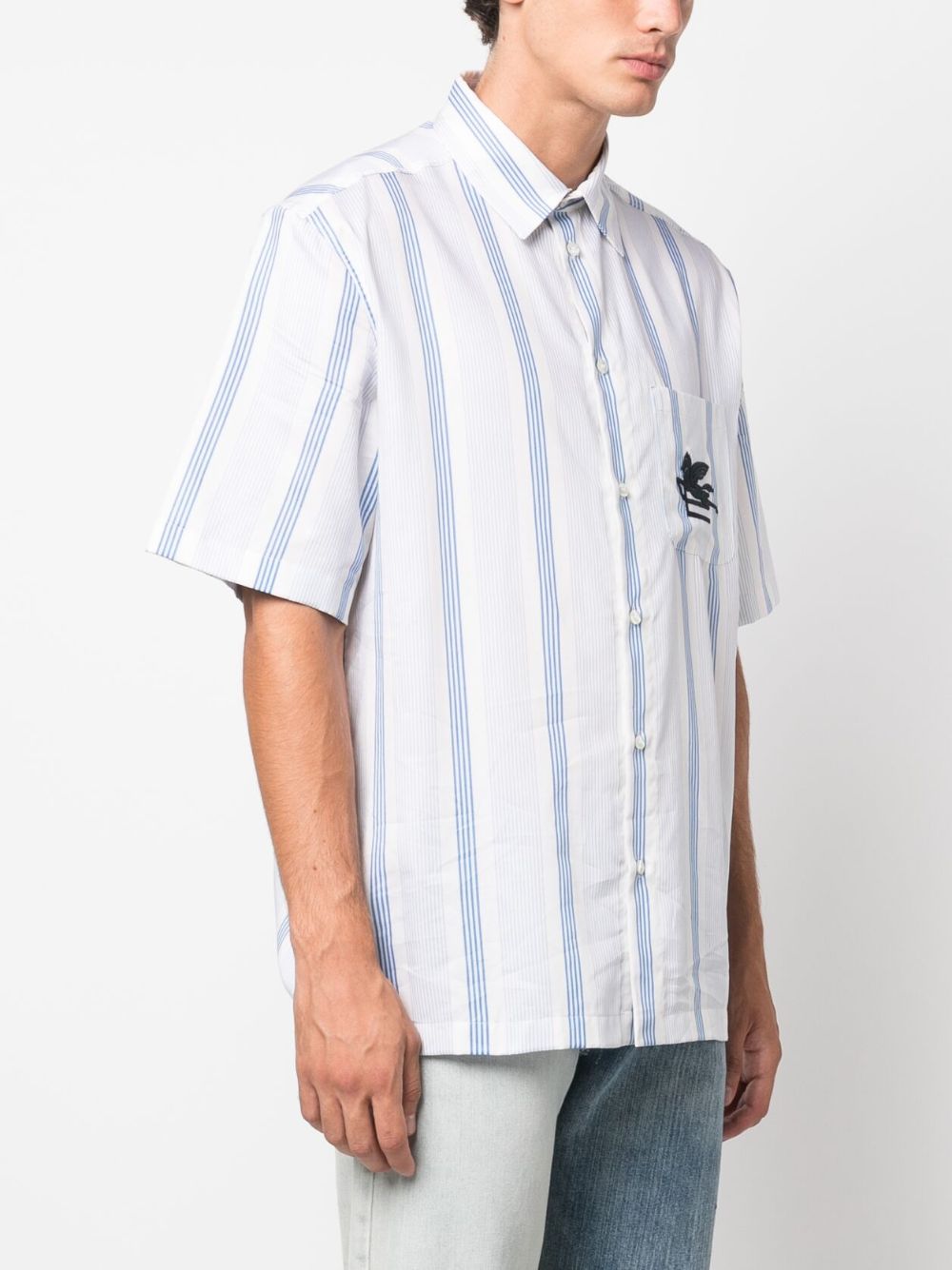 ETRO Men's Regular Fit Logo Shirt - Size M