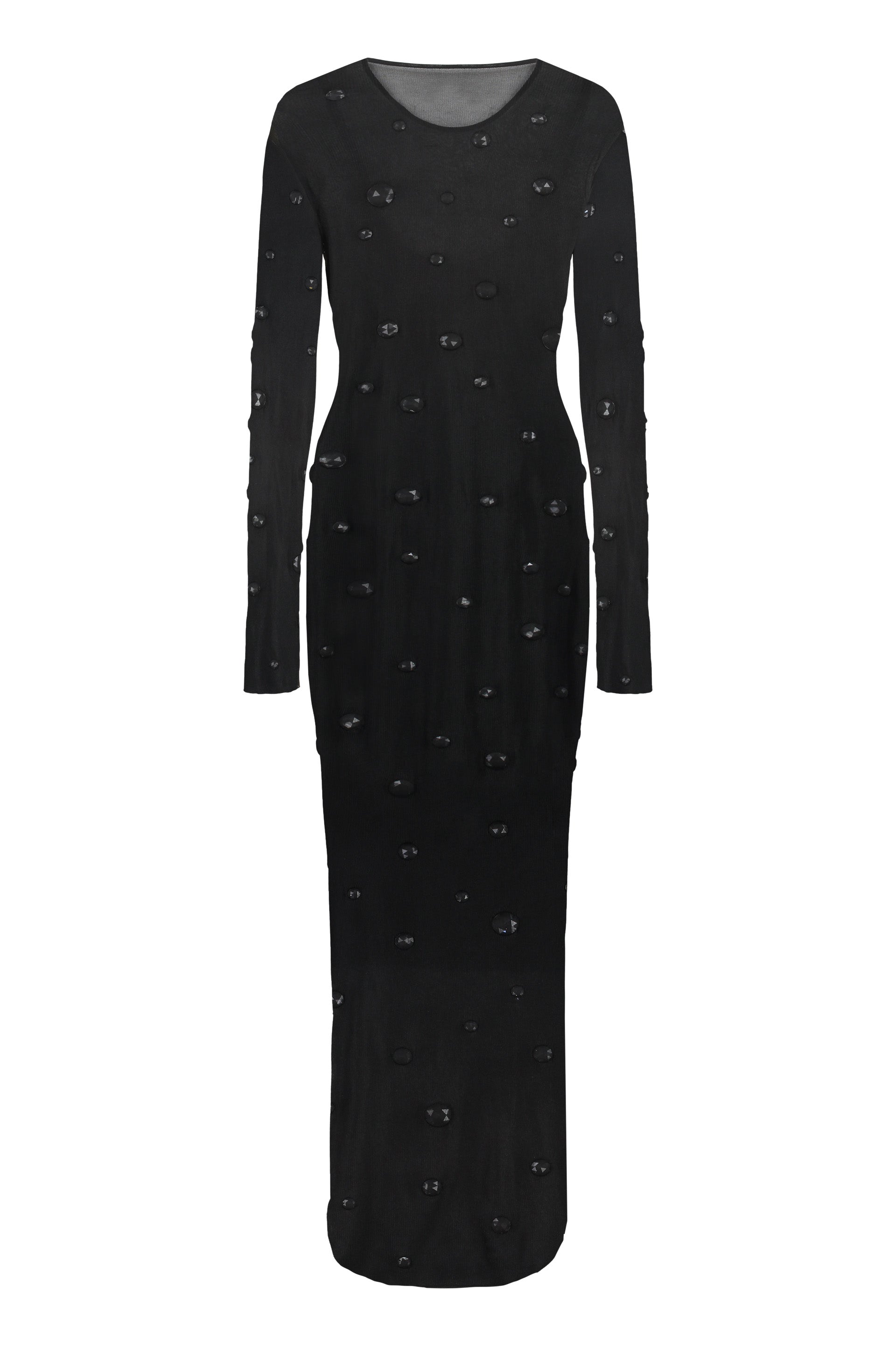 ALEXANDER WANG Long Sleeves Dress with Stone Embellishment