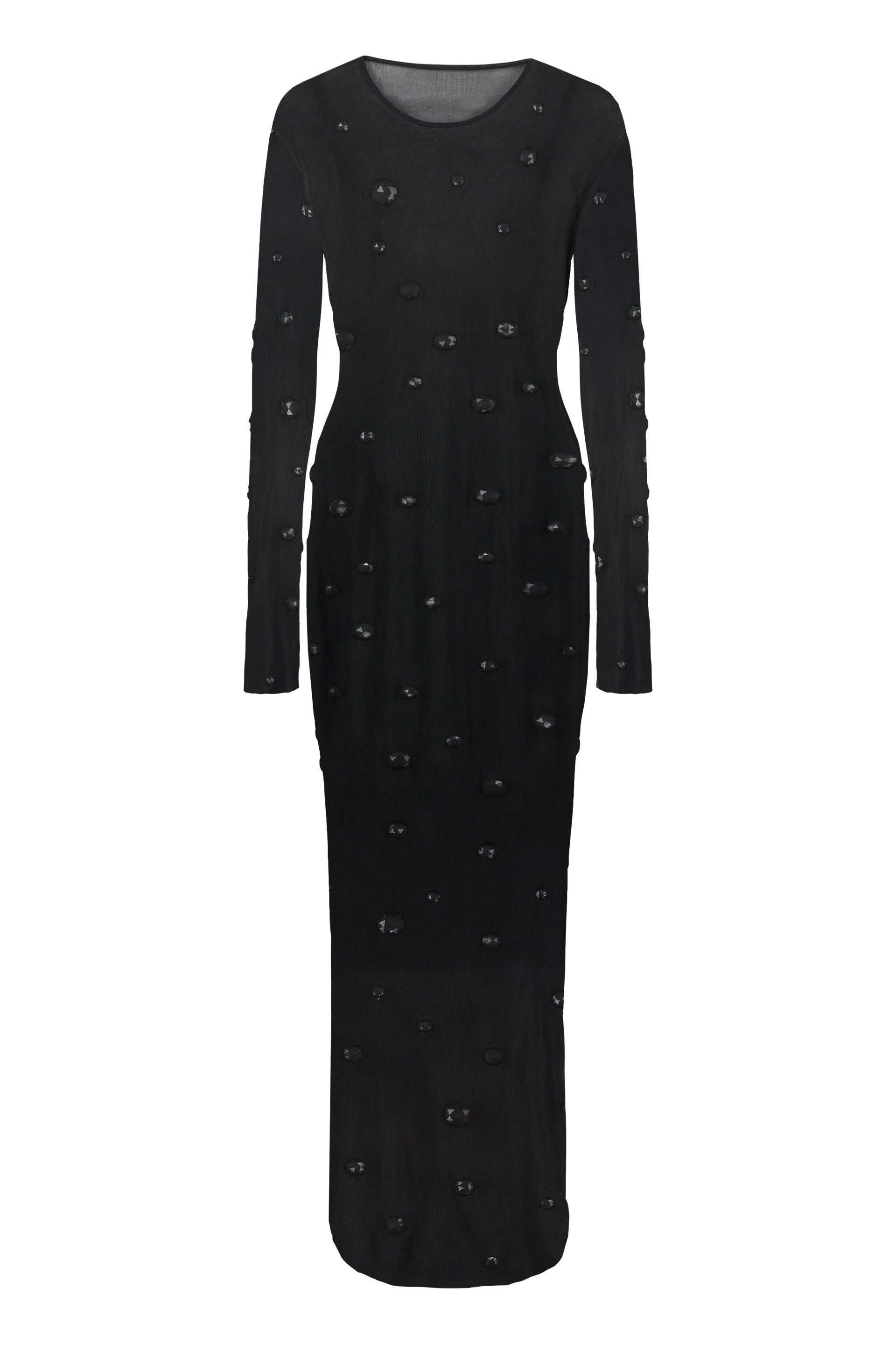 ALEXANDER WANG Long Sleeves Dress with Stone Embellishment