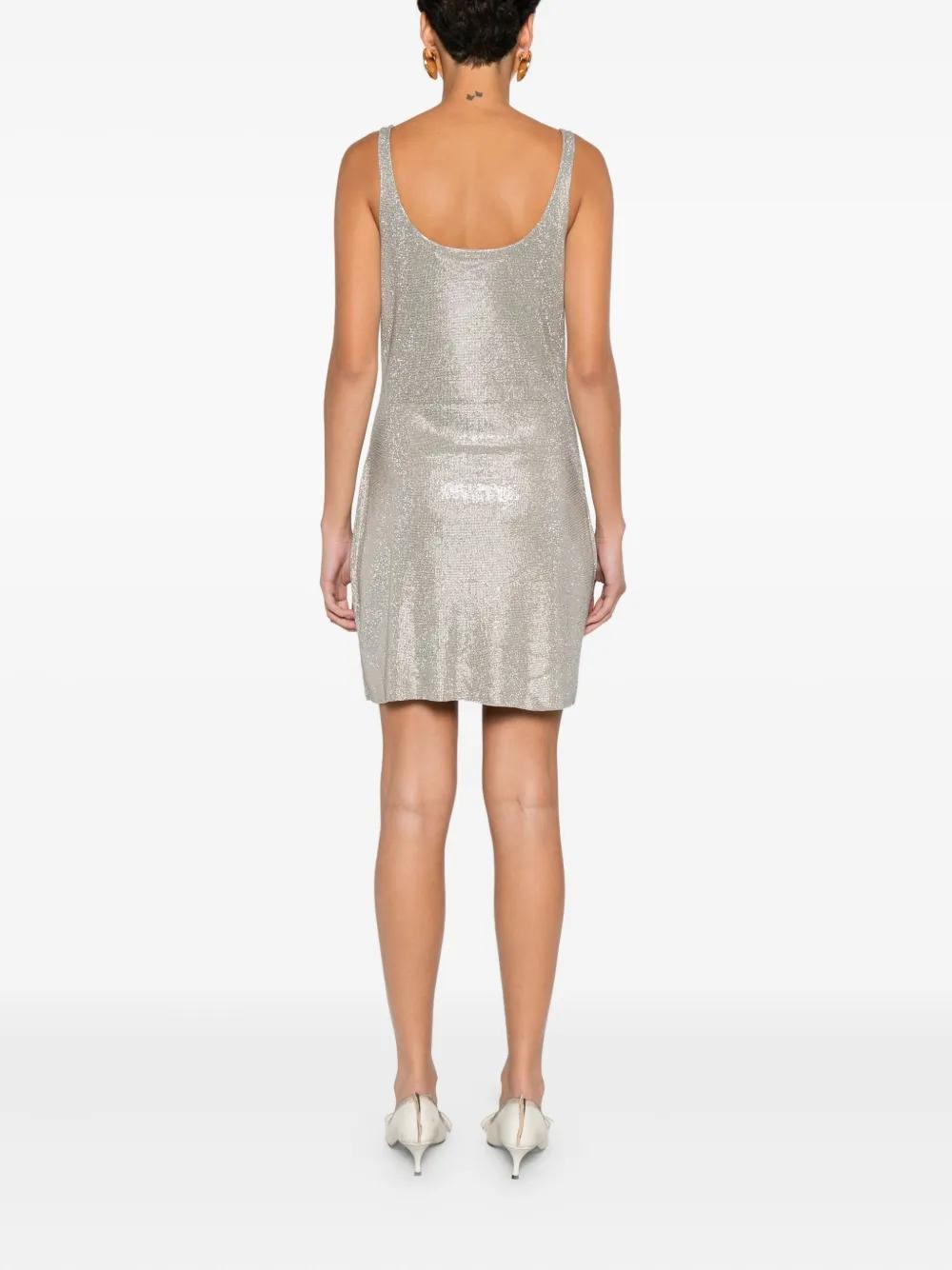 ALEXANDER WANG Embellished Scoop Neck Mini Dress