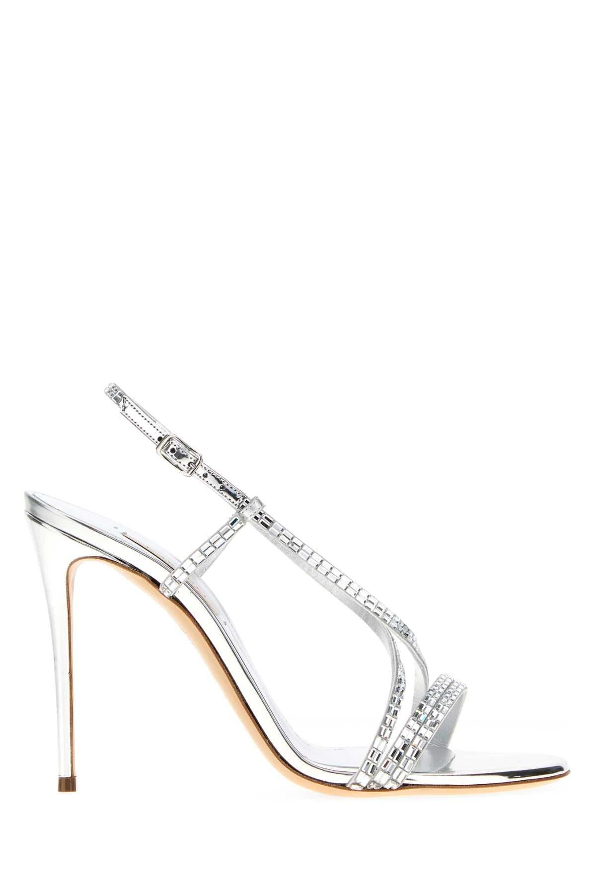 CASADEI Embellished Fabric Sandals
