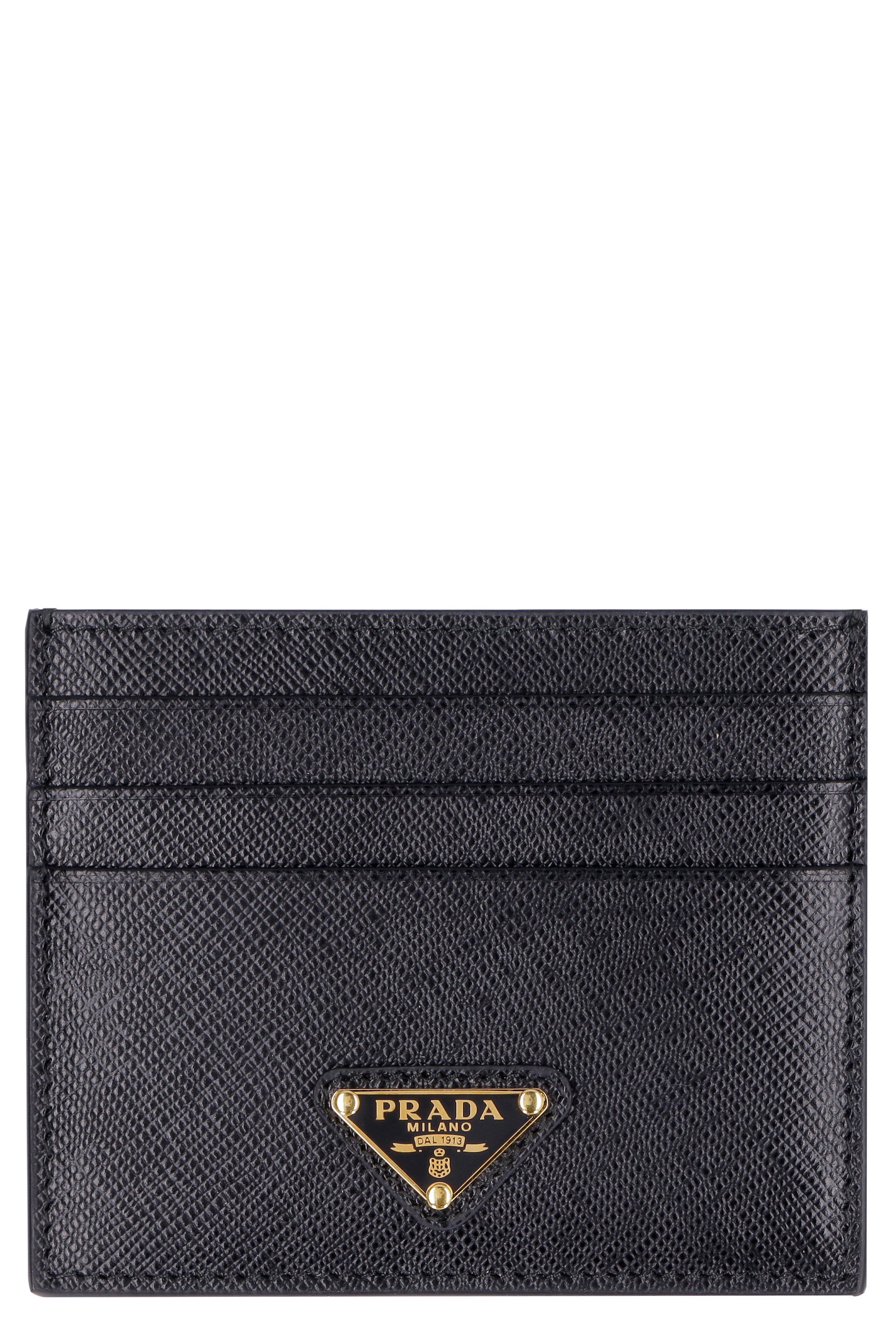PRADA Mini Card Holder in Saffiano Leather