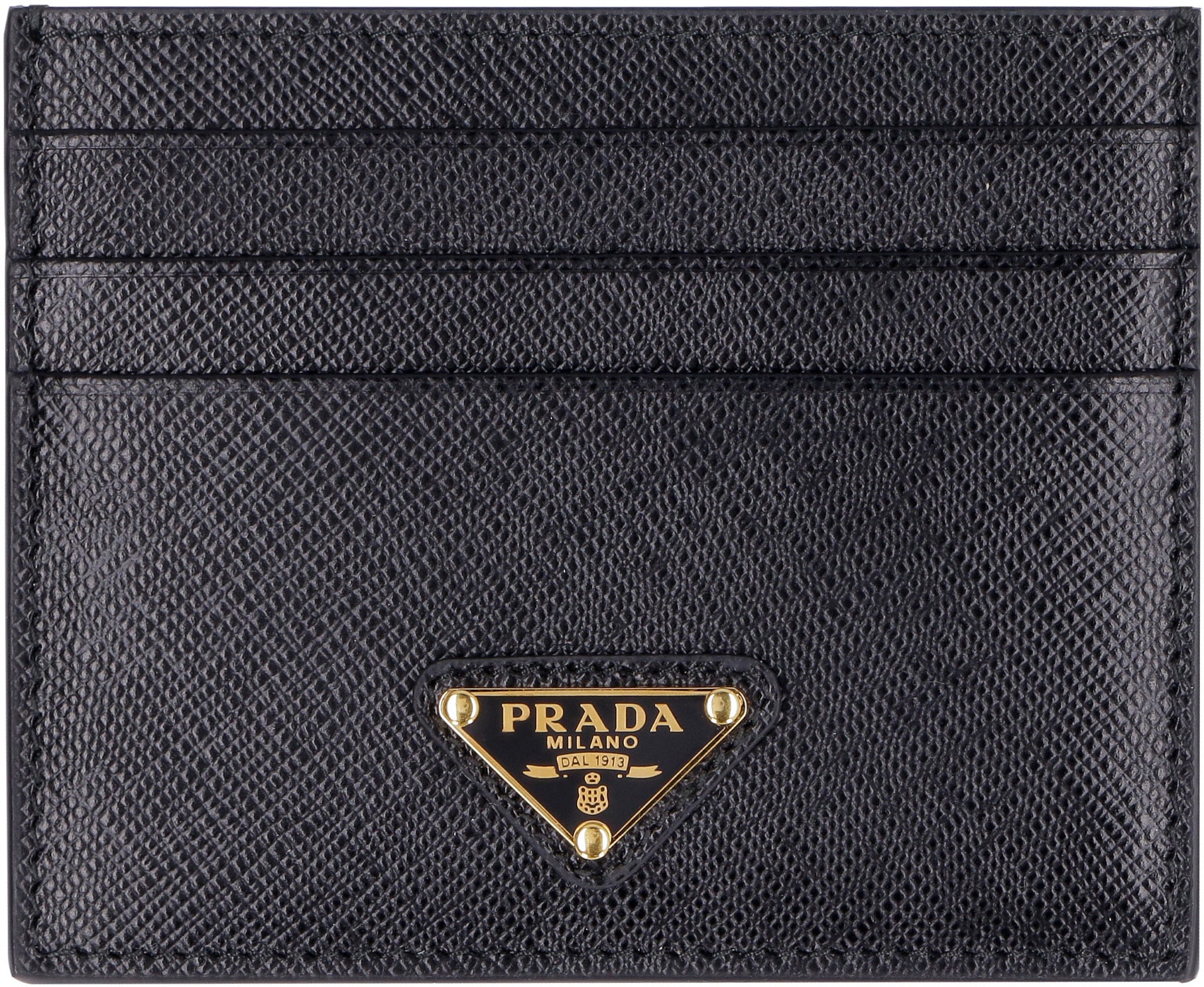 PRADA Mini Card Holder in Saffiano Leather