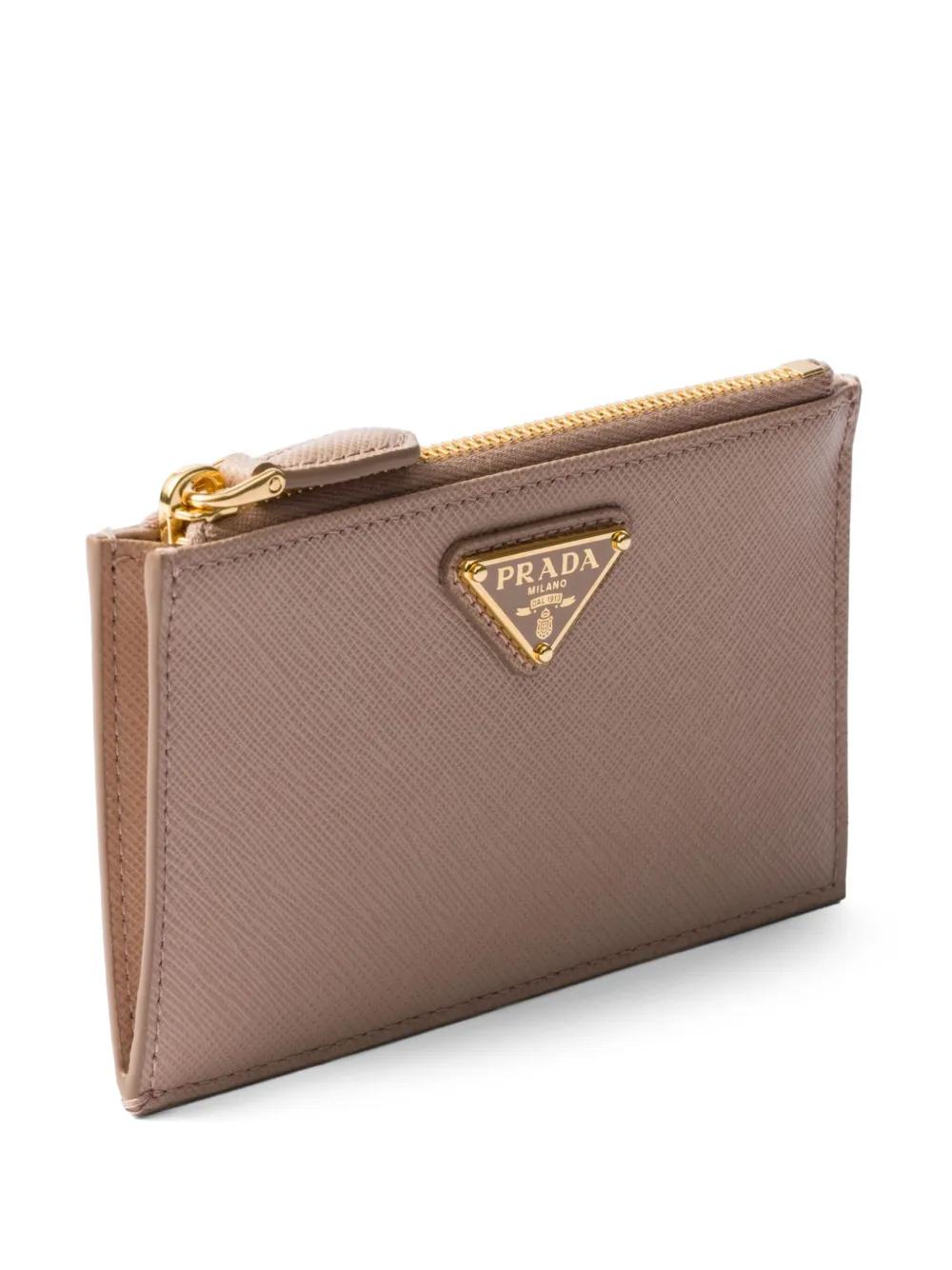 PRADA Mini Saffiano Leather Card Holder