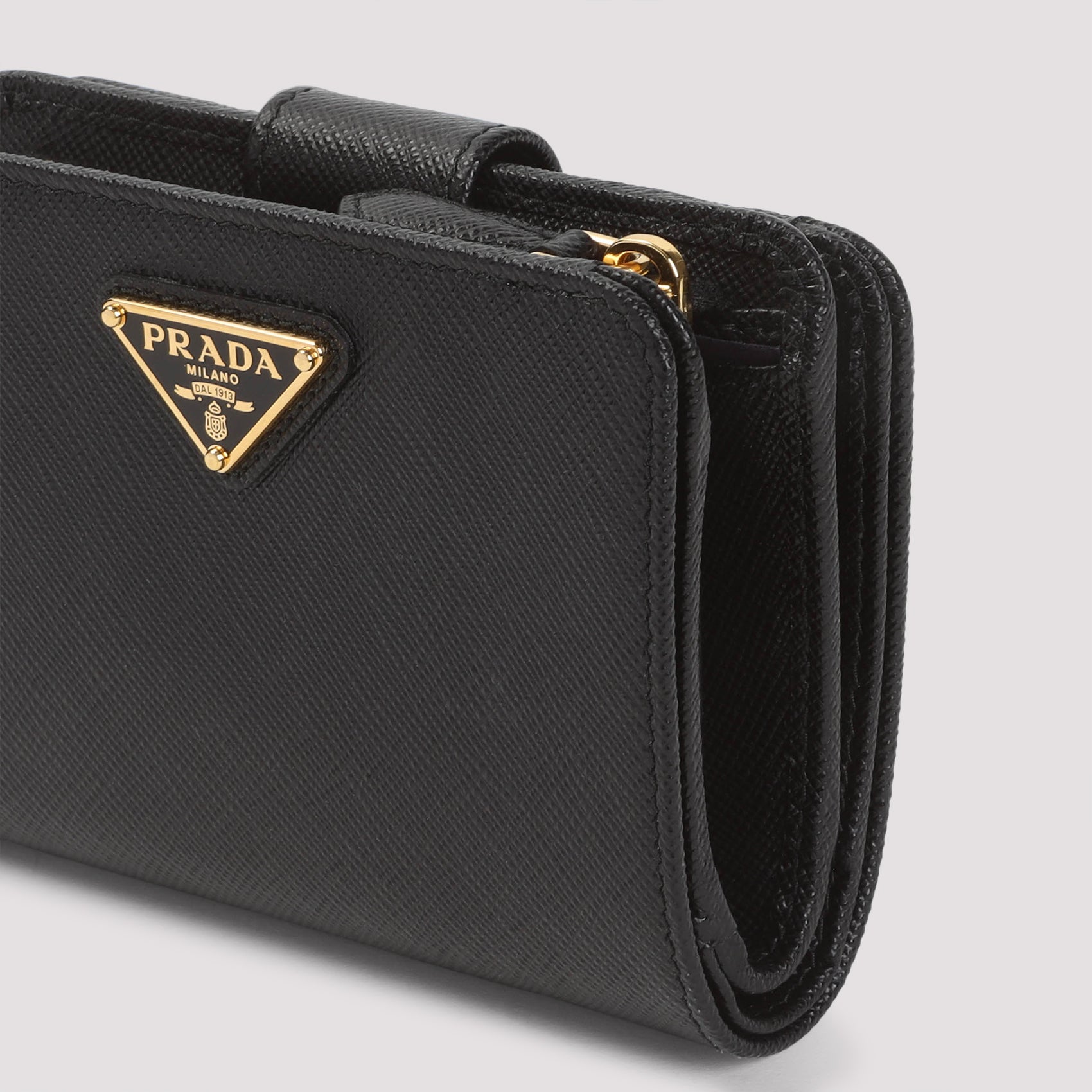 PRADA Mini Saffiano Leather Wallet