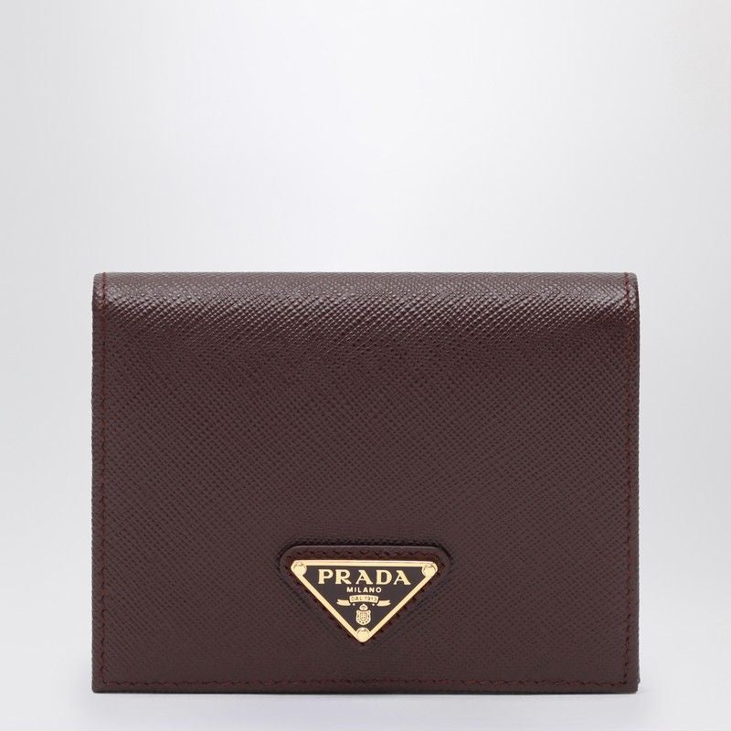 PRADA Mini Saffiano Leather Wallet