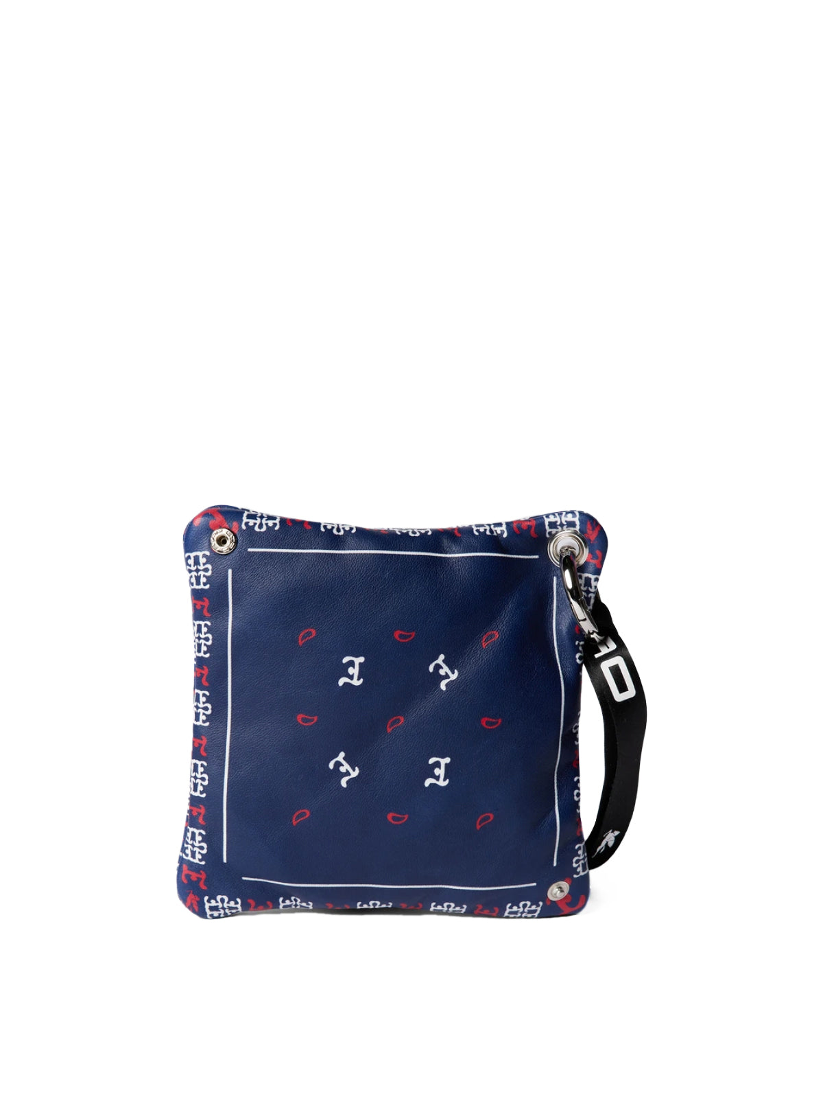 ETRO Mini Paisley Print Logo Pouch Handbag - 15x15x2 cm