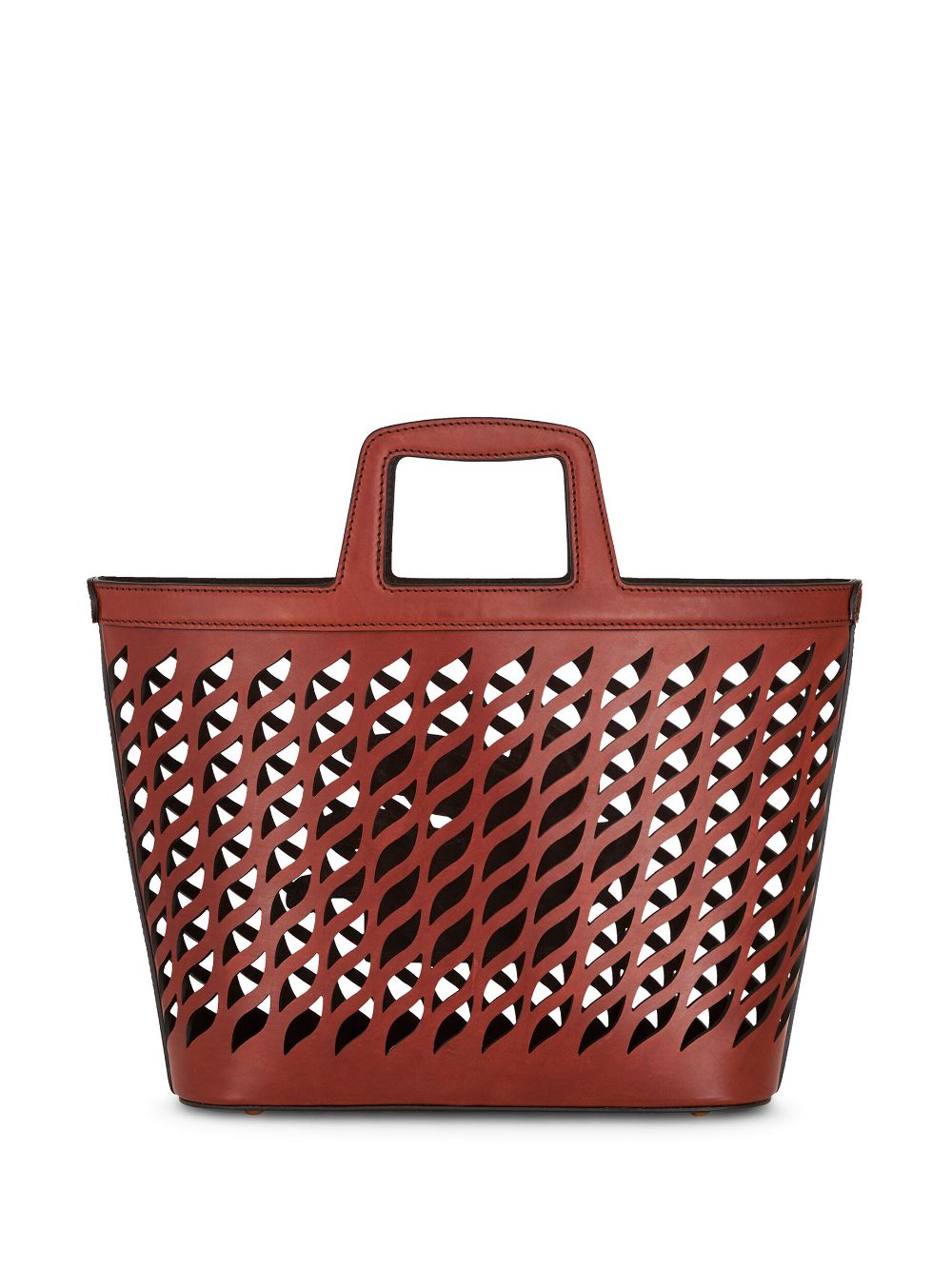 ETRO Perforated Leather Shopping Handbag