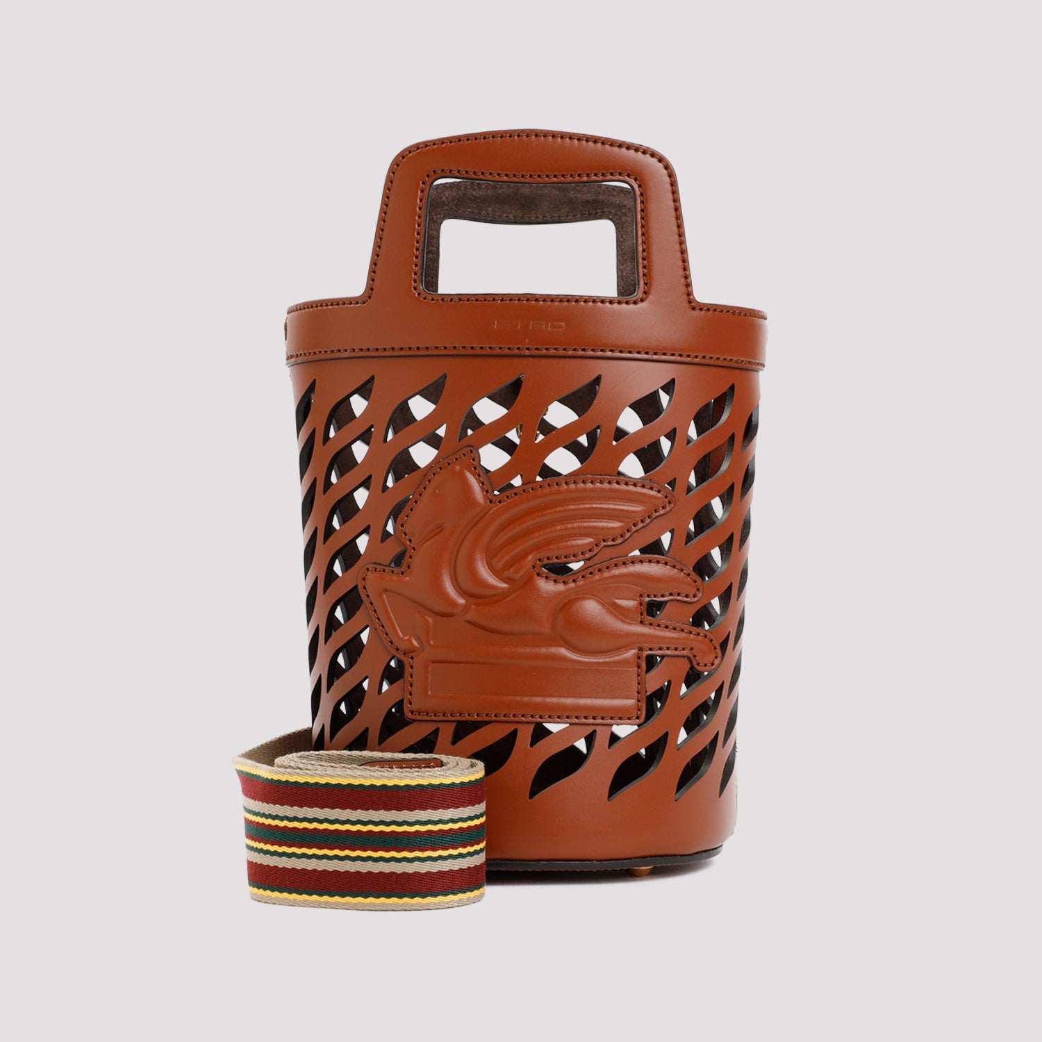 ETRO Mini Leather Bucket Handbag