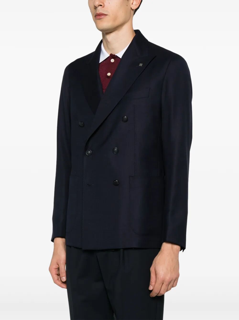 TAGLIATORE Double-Breasted Virgin Wool Jacket