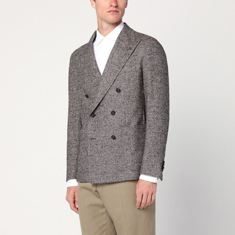 TAGLIATORE Patterned Double-Breasted Jacket