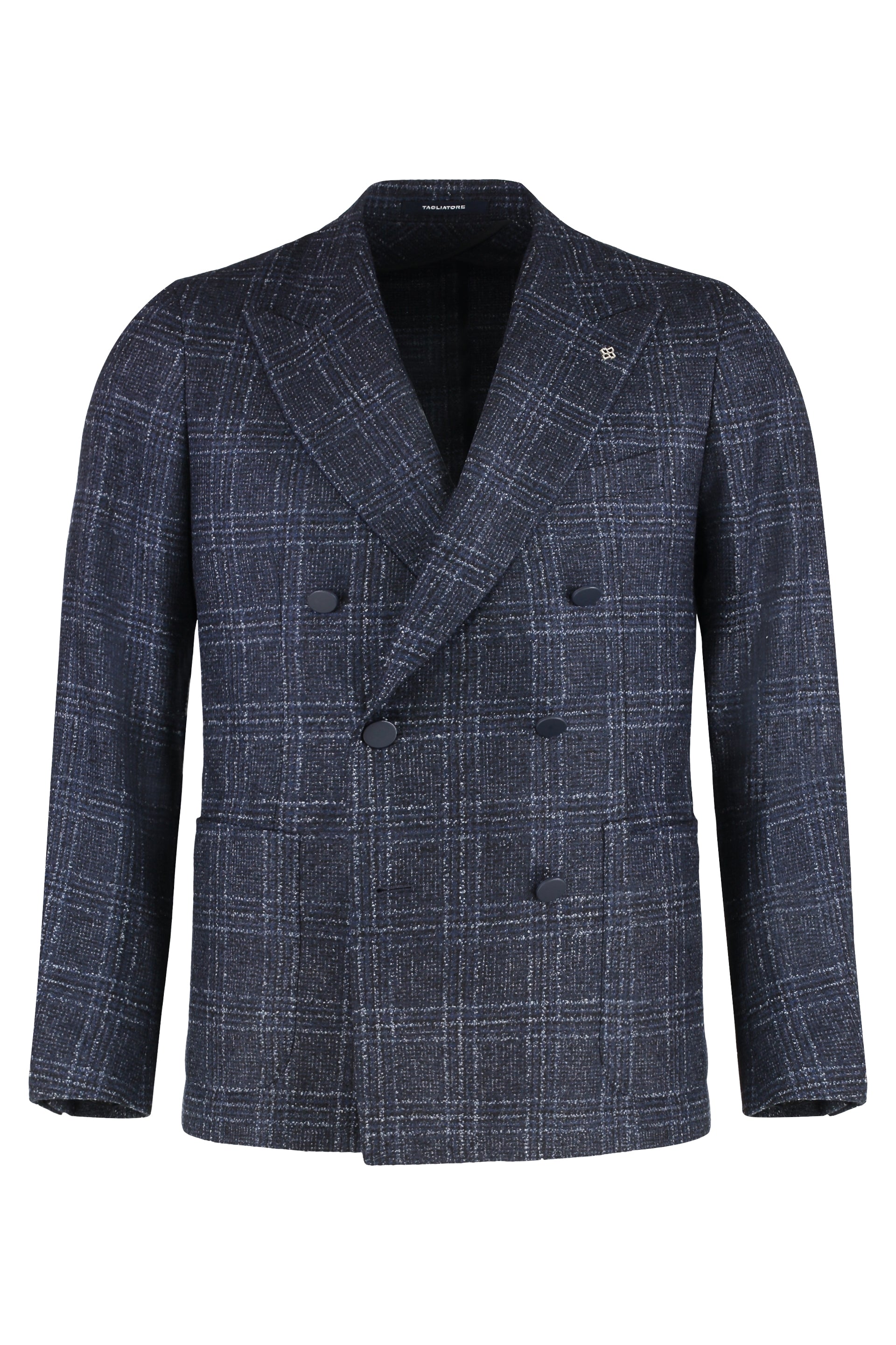 TAGLIATORE Prince-of-Wales Wool Jacket for Men