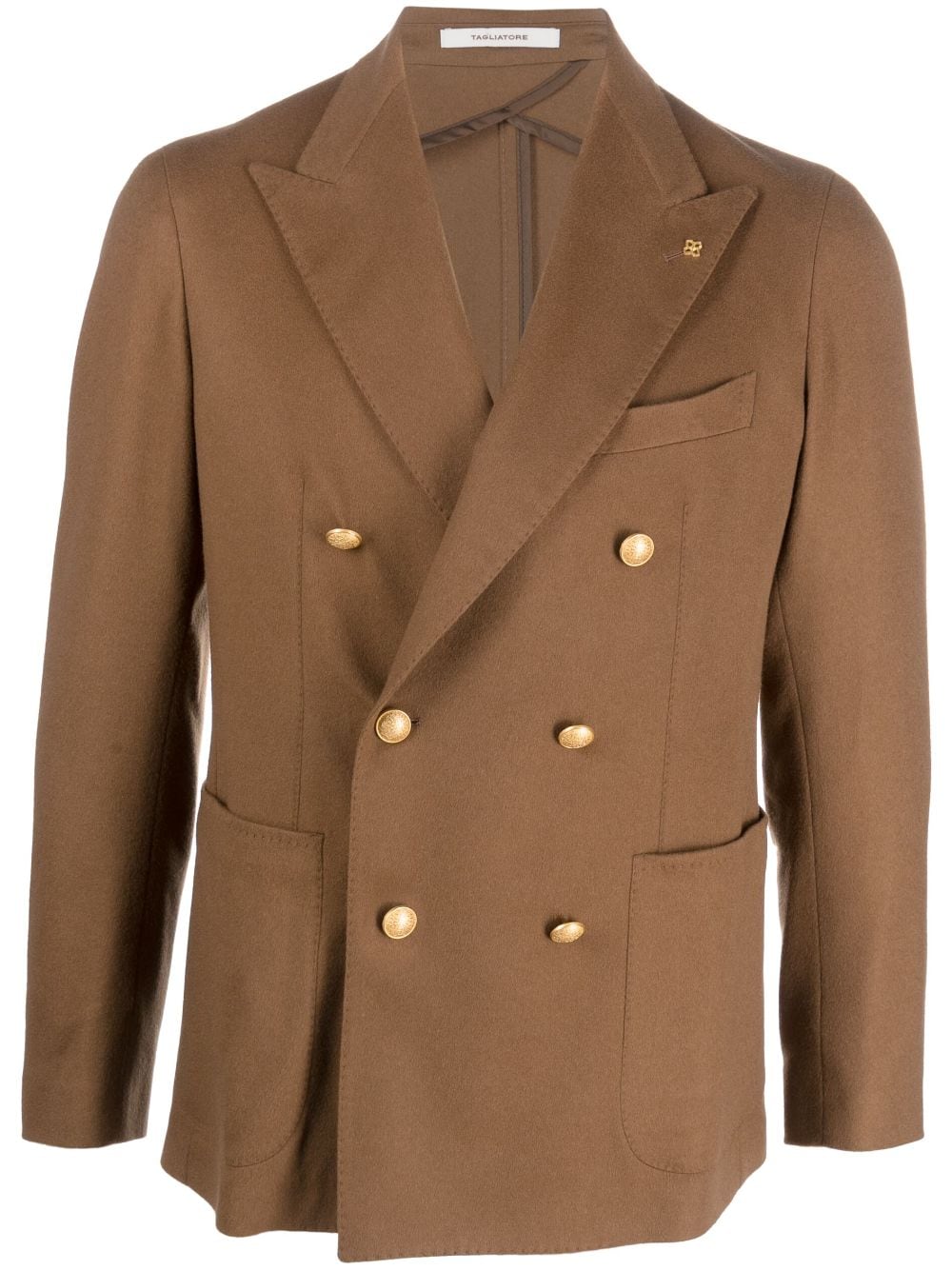 TAGLIATORE Double Breasted Wool Blend Jacket for Men