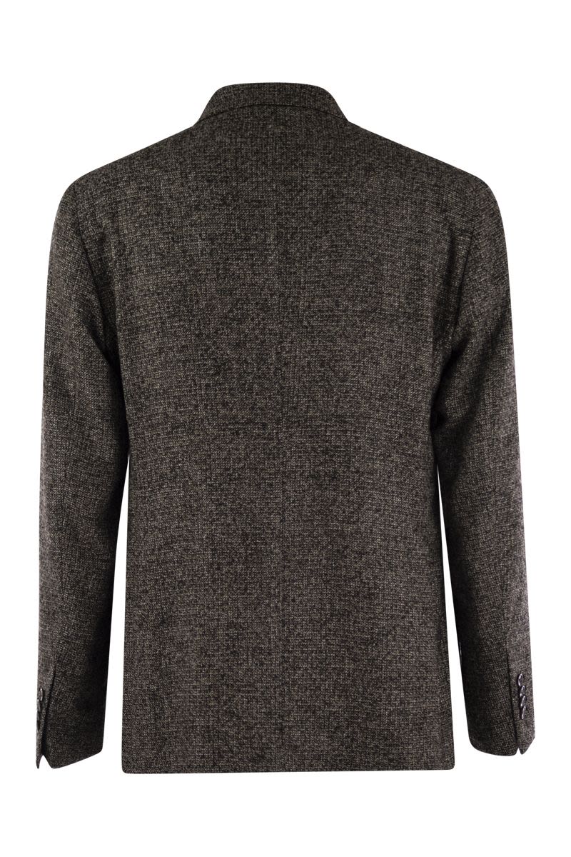 TAGLIATORE Double-Breasted Wool Blend Jacket