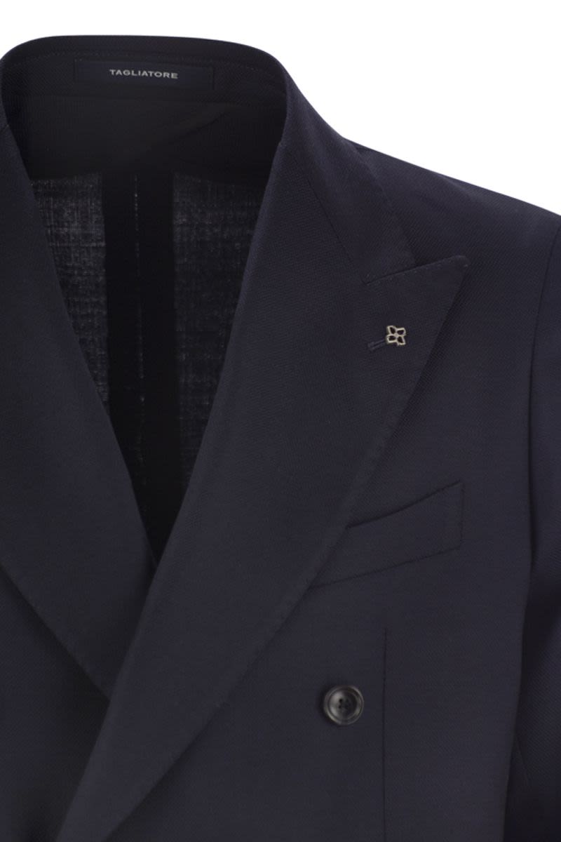 TAGLIATORE Double-Breasted Virgin Wool Jacket