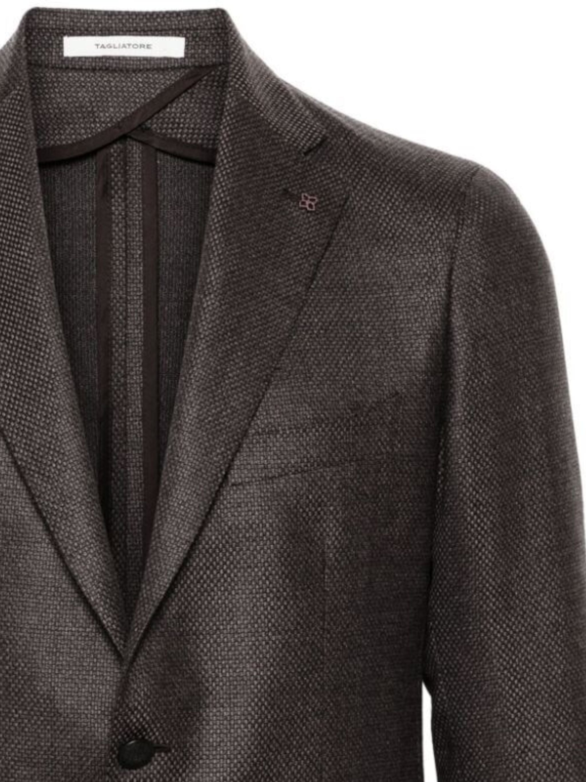 TAGLIATORE Single Breasted Wool Blend Jacket for Men