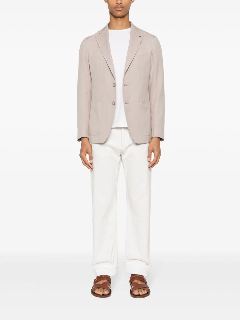 TAGLIATORE Men's Slim Fit Bistretch Single Breasted Blazer