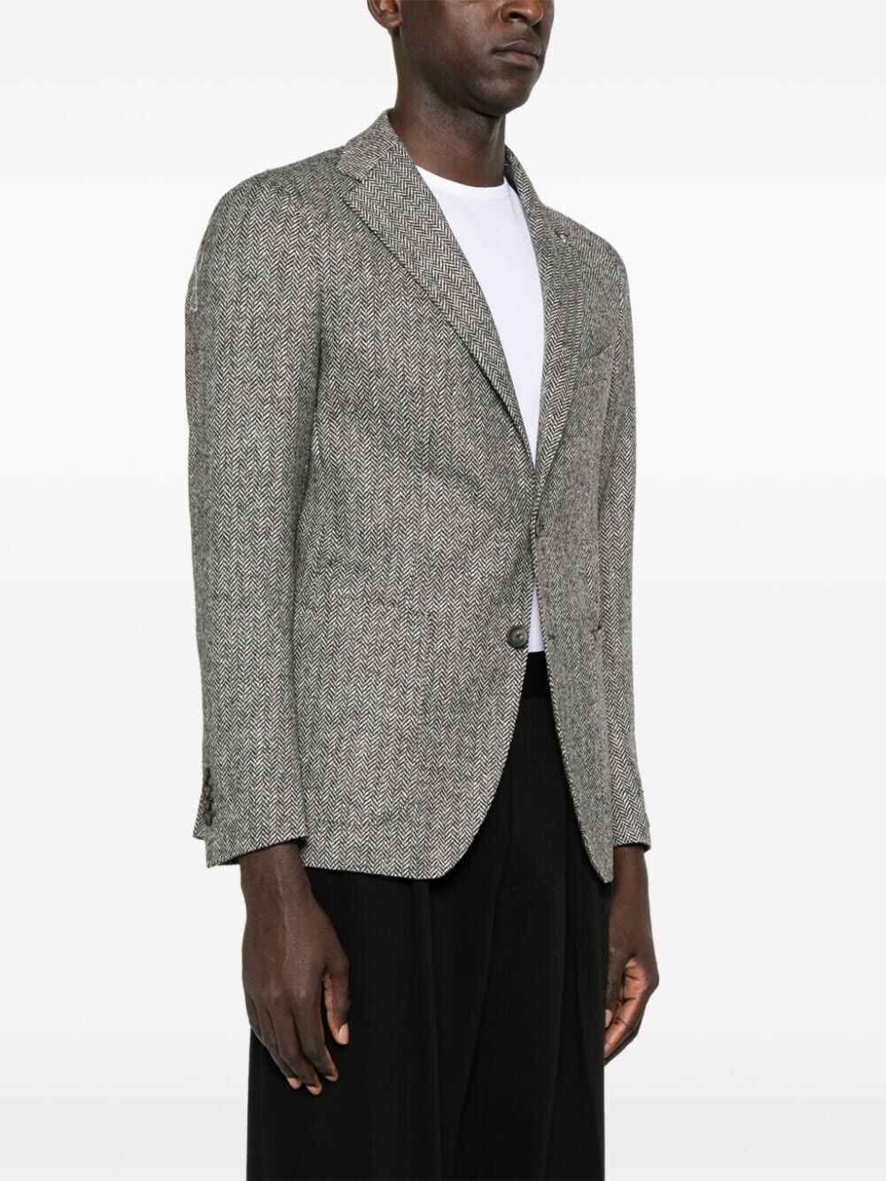 TAGLIATORE Single-Breasted Wool Jacket for Men