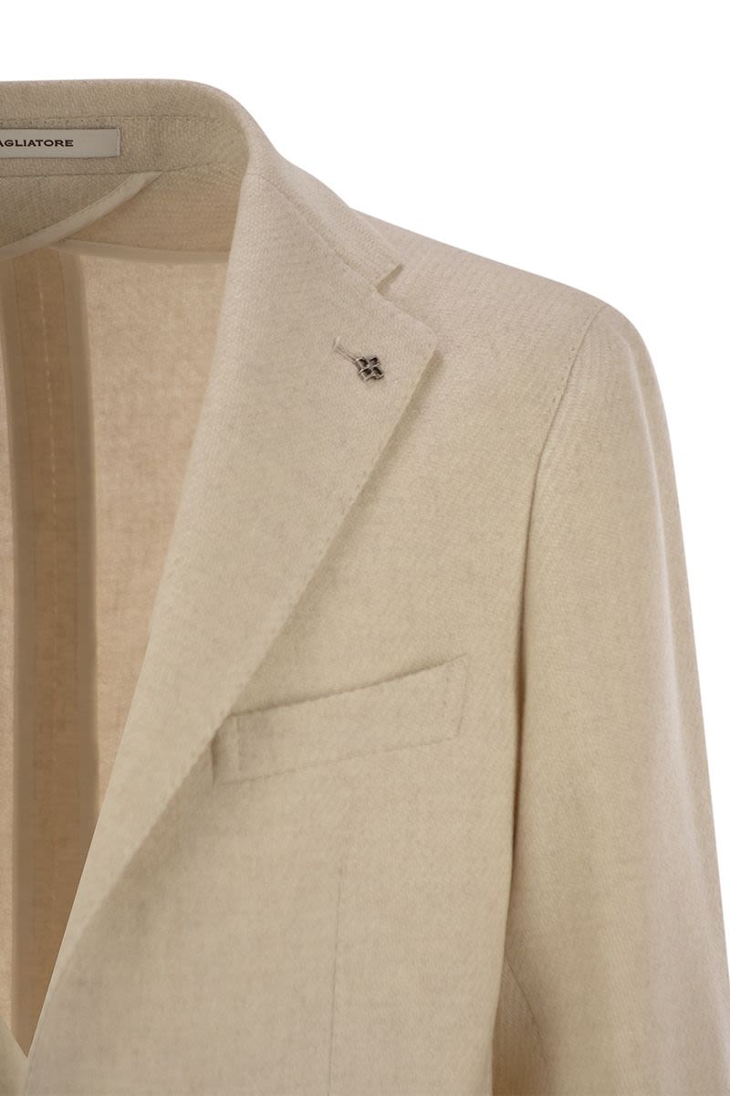 TAGLIATORE Men's Virgin Wool Blend Jacket with Two-Button Closure