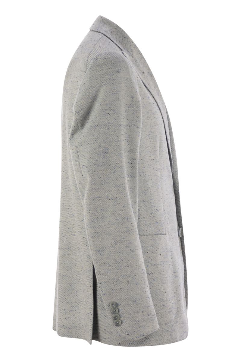 TAGLIATORE Men's Cotton, Silk, and Stretch Wool Jacket - Slim Fit