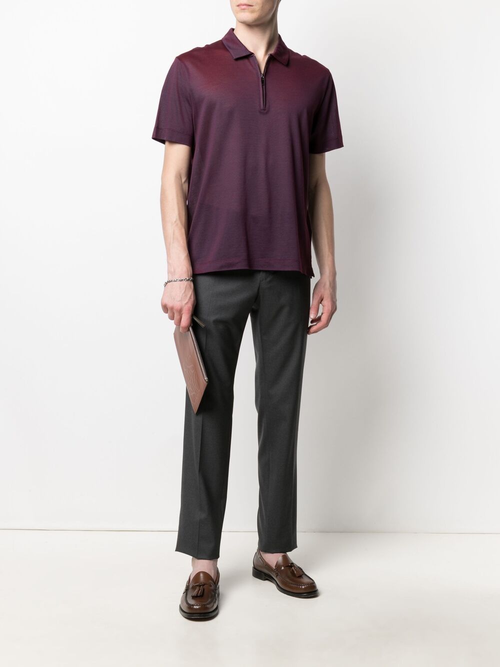 INCOTEX Slim Fit Tropical Wool Pants for Men - Perfect for Warm Weather