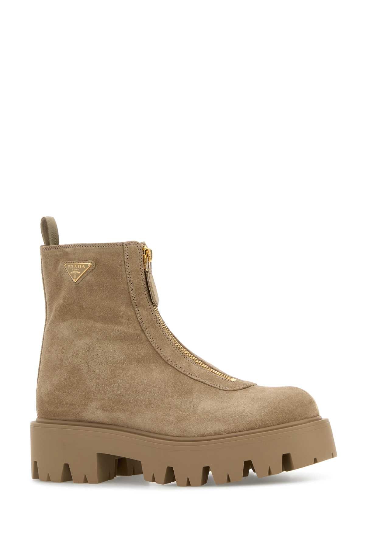 PRADA Women's Suede Ankle Boots
