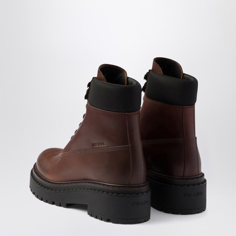 PRADA Leather and Re-Nylon Ankle Boot