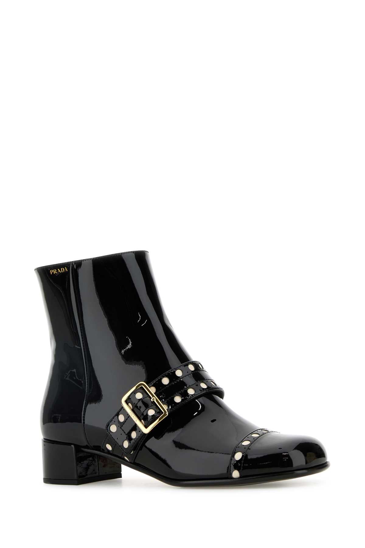 PRADA Leather Ankle Boots