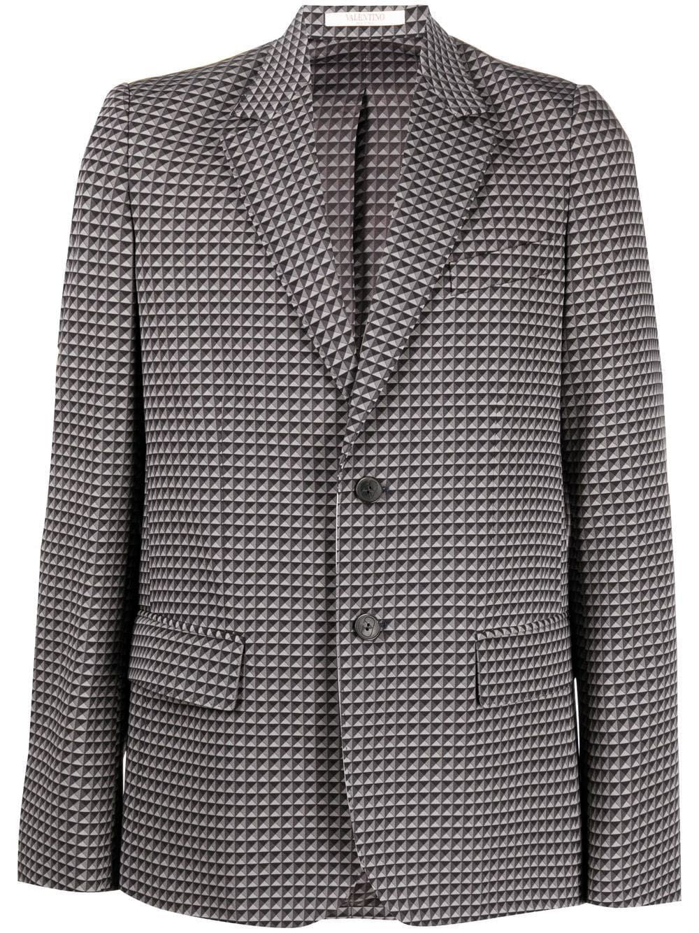 VALENTINO Men's Mini Fitted Wool Jacket
