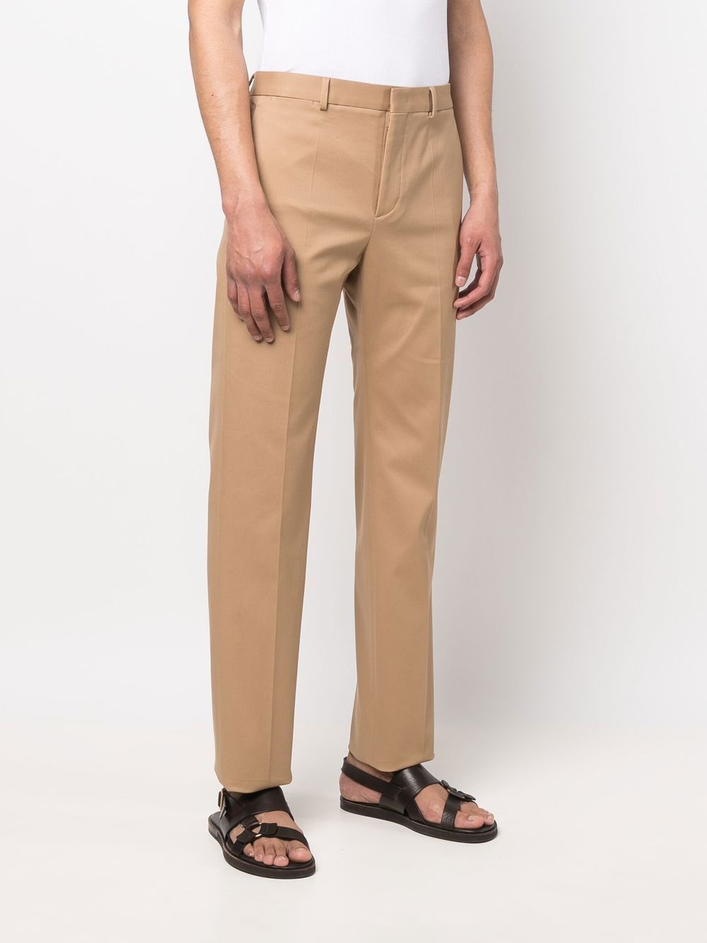 VALENTINO Fitted Cotton Gabardine Pants for Men