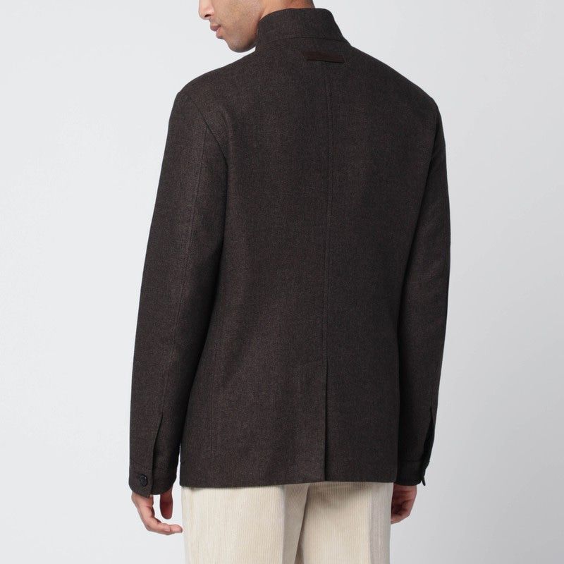 ZEGNA Luxurious Wool and Silk Jacket for Men