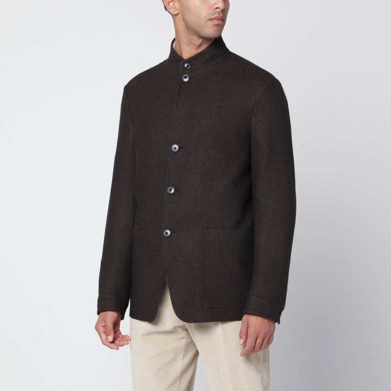 ZEGNA Luxurious Wool and Silk Jacket for Men