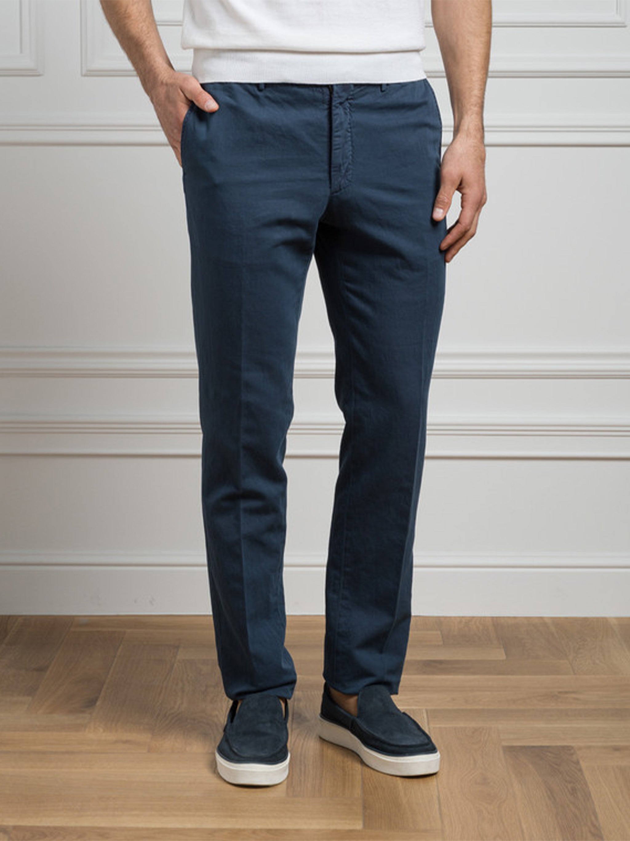 INCOTEX Men's Wool Blend Trousers - SS24 Collection